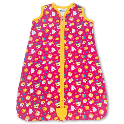 TuddyBuddy 100% Cotton Wearable Blanket Sleeping Bag for Baby | Ideal for Babies & Kids Hypoallergenic Fabrics | Pack of 1 - Maroon AOP, 0-6 Months - Image 1