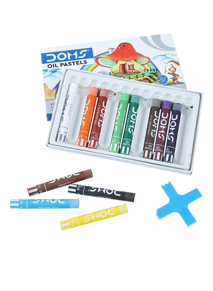 DOMS 12 قطعة من الباستيل الزيتي متعدد الألوان - Image 2