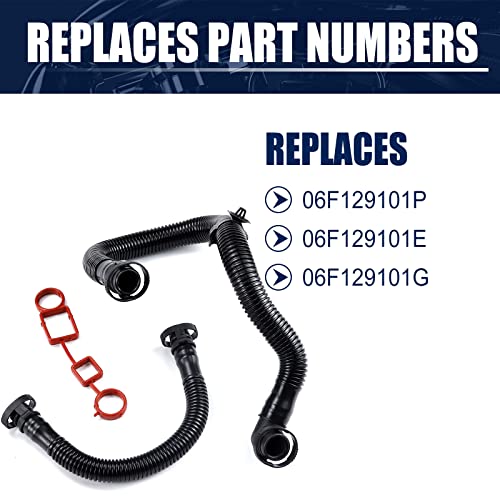 FEXON PCV Crankcase Breather Ventilation Valve Hose Gaskets for VW Jetta Passat GTI Audi TT A3 A4 2.0T 06F129101P - Image 4