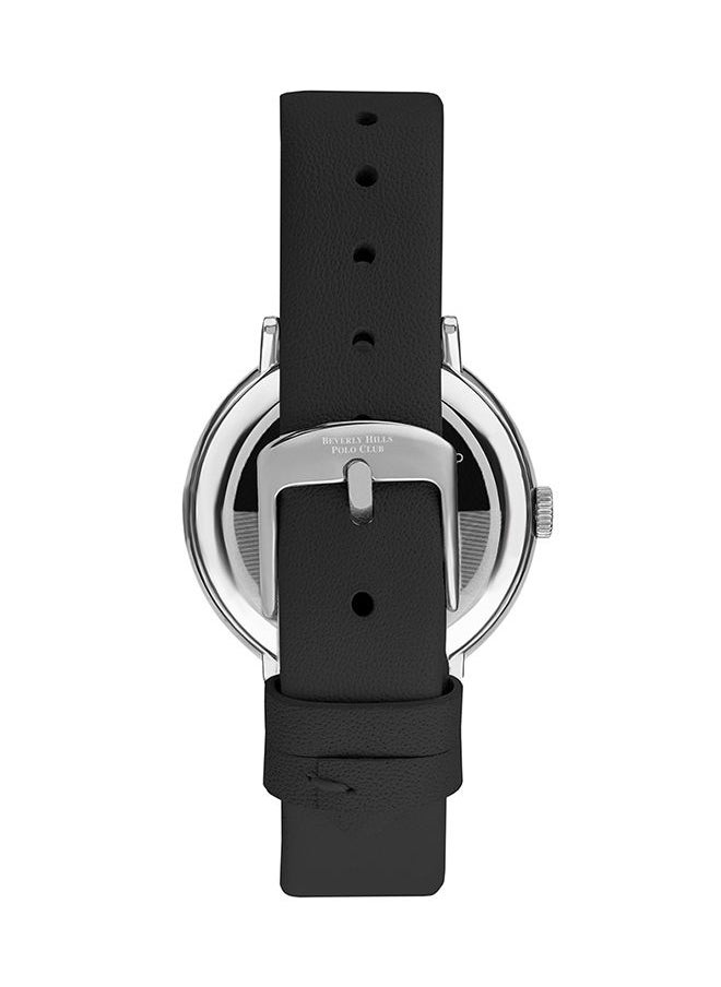 BEVERLY HILLS POLO CLUB - Women's Leather Analog Wrist Watch BP3174C.351 - Image 1