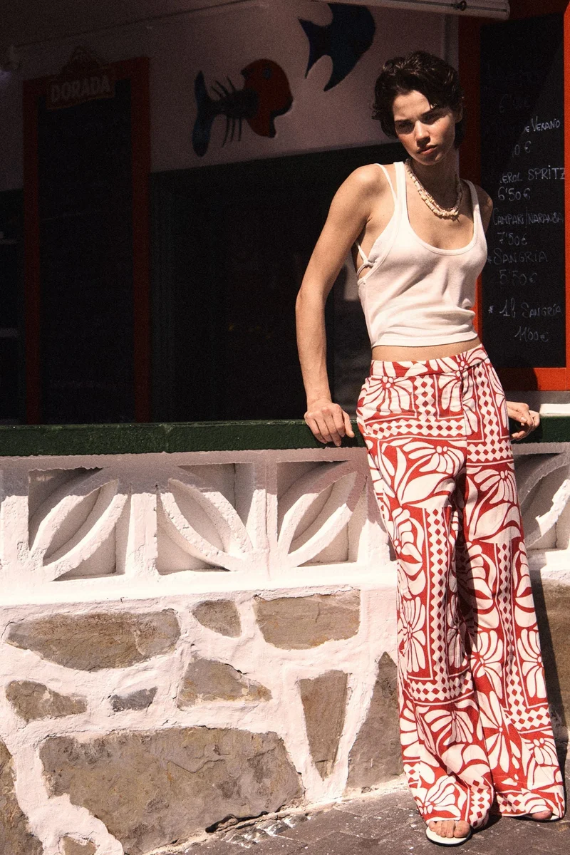 H&M Linen-blend trousers