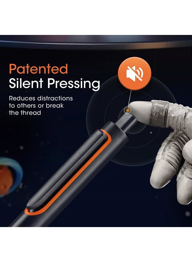 WRITECH Retractable Gel Ink Pens: 0.5mm Fine Point Pen Multicolor No Smear & Smudge for Journaling Sketching Drawing Extra Smooth Writing Non Bleed Silent Click Pen Set 8ct Up-Gel Assorted Colors - Image 4