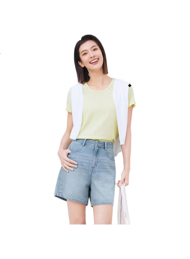 Semir Cool Feeling T | Short Sleeve T-Shirt Women'S Moisture Wicking Quick Dry Antibacterial Simple All-Match Straight Shoulder Summer Outfit 109325100001 - Image 1