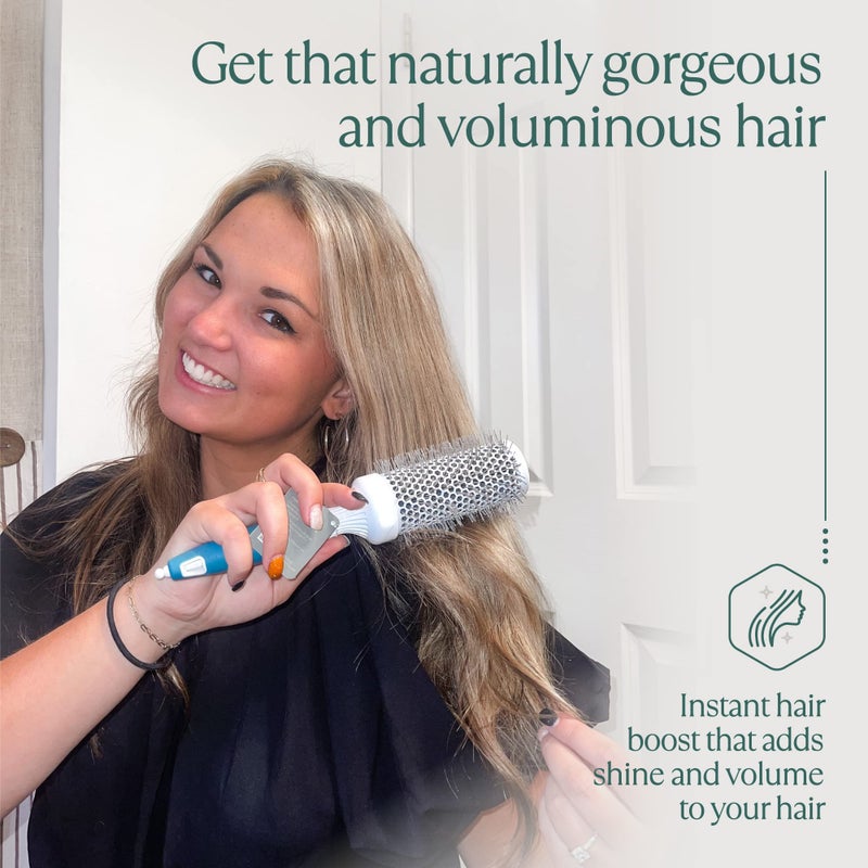 Osensia Professional Round Brush for Blow Drying - Small Ceramic Ionic Thermal Barrel Brush for Sleek, Precise Heat Styling and Salon Blowout - Lightweight Round Hair Brush (Barrel 1.3 inch, Bristle 2 Inch) - Image 5