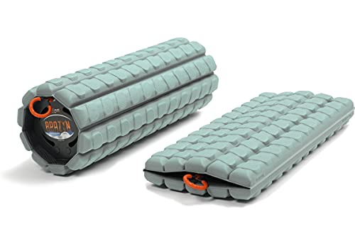Brazyn Morph Foam Roller (Alpha-Sage): Collapsible Travel Foam Roller for Pain Relief, Workout Muscle Recovery, Back Massager, Deep Tissue Leg Massage, Back Cracker, Stretcher; Small, Portable - Image 1