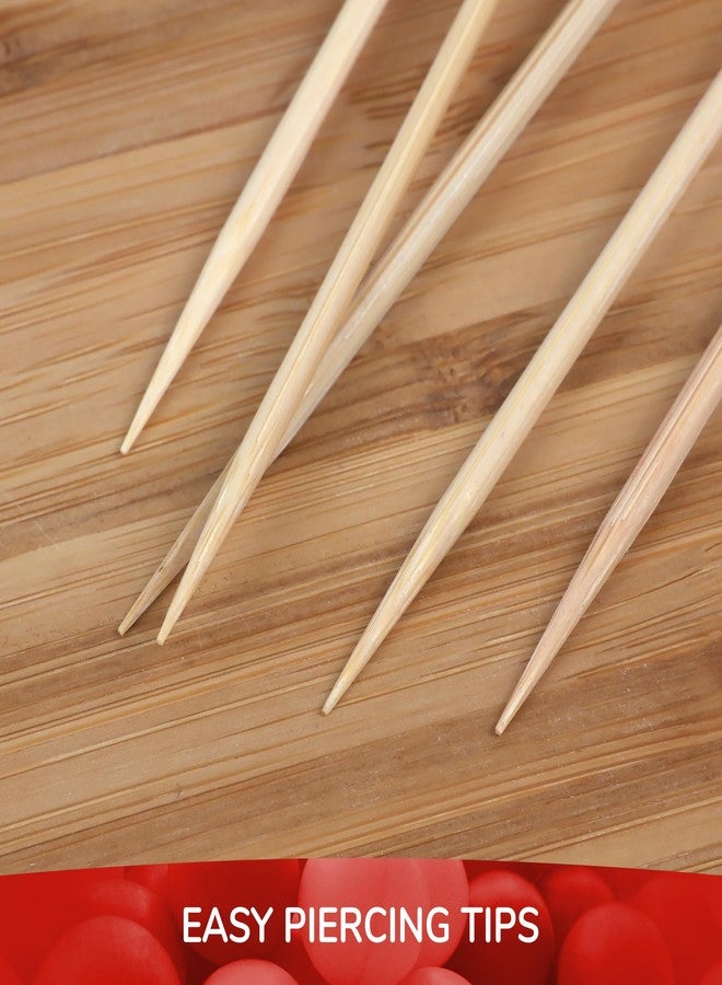 بامبو إم إن أعواد تزيينية من الخيزران من BambooMN، ذات رؤوس كروية، مثالية للكوكتيلات والسندويشات والفواكه، مناسبة للمناسبات والحفلات والمطاعم والبوفيهات - 4.7 بوصة، أسود، 100 قطعة - Image 4