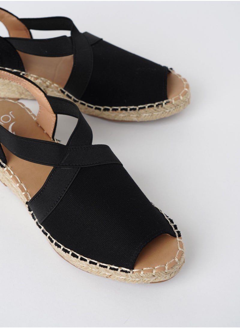Jove JOVE Women's Casual Espadrilles BLACK  - Image 2