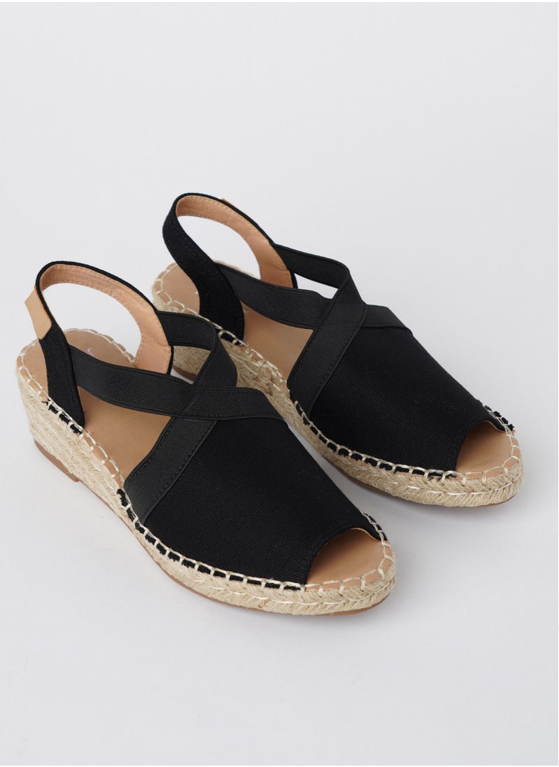 Jove JOVE Women's Casual Espadrilles BLACK  - Image 1