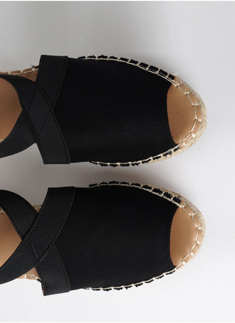 Jove JOVE Women's Casual Espadrilles BLACK  - Image 4