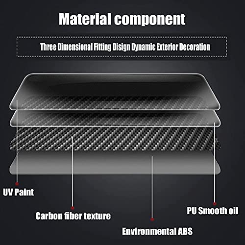 KEEGTBOX Carbon Fiber Style Rear View Side Mirror Cover Cap Trim Compatible with Nissan Sentra 2020 2021 2022 2023 Fit for Nissan Altima 2019-2023 Exterior Accessories (Rear View Mirror Cover) - Image 5