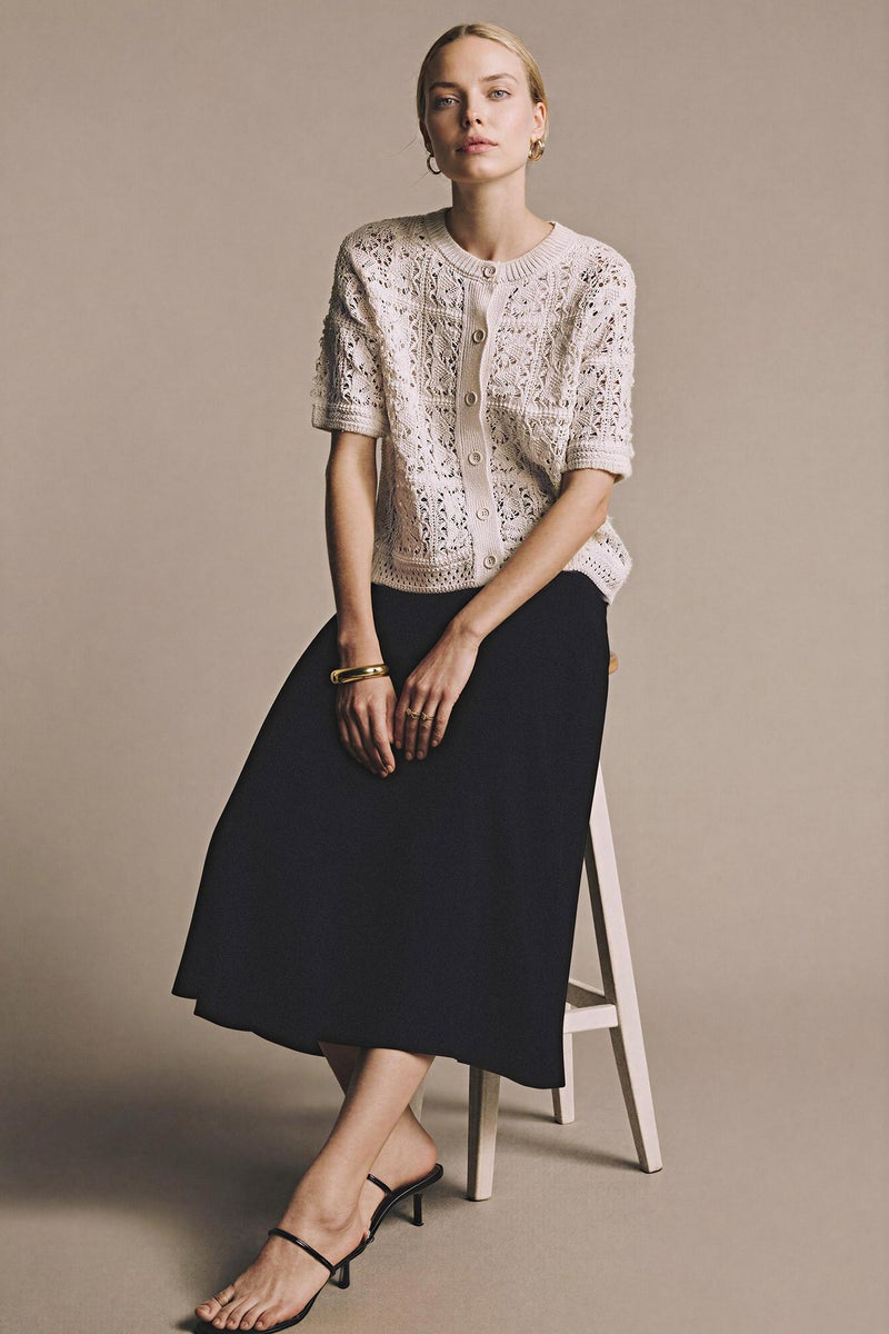 DeFacto Black Woman A Cut Skirt Casual - Image 3