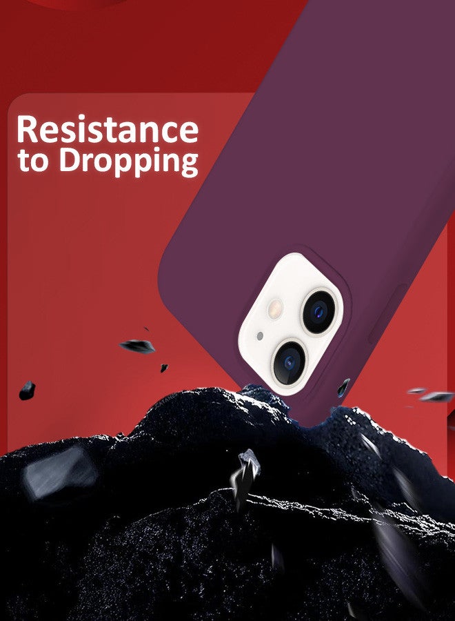 CATANES [for iPhone 12] 2 Pack Silicone Case and Screen Protector Shockproof Protective Case Anti Scratch Smooth Case Cover/Tawny Port - Image 3