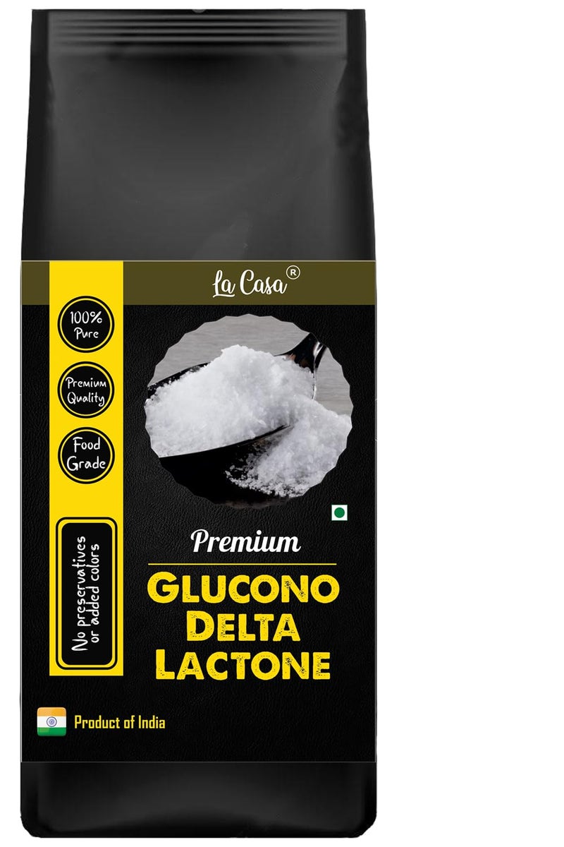 La Casa Premium Glucono Delta Lactone (GDL) | Tofu Coagulant | Leavening & Pickling Agent | Best Vegan Paneer Alternative | Product of India | 300g | - Image 1