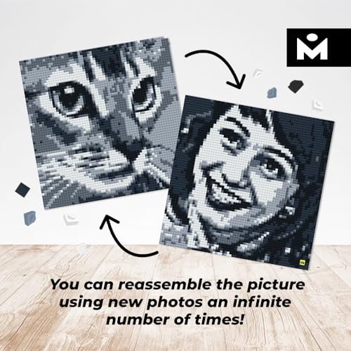 MOZABRICK مجموعة بناء صور MOZABRICK نموذج S - حول أي صورة إلى فن جداري مكون من فسيفساء باستخدام مُنشئنا وتطبيق الويب. إمكانيات فن البكسل اللانهائية باستخدام صورك! - Image 5