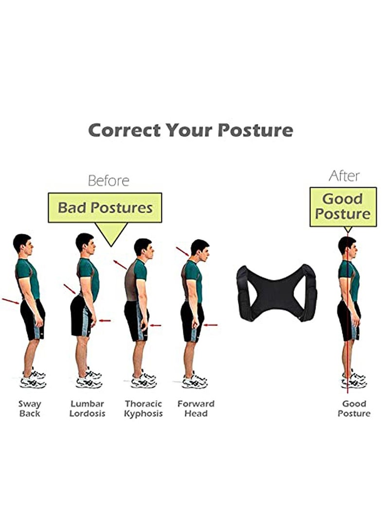 SYOSI Posture Corrector for Women, Men, Adults, and Seniors - Adjustable Posture Brace Belt for Spine Support, Scoliosis, and Back Pain Relief - Image 3