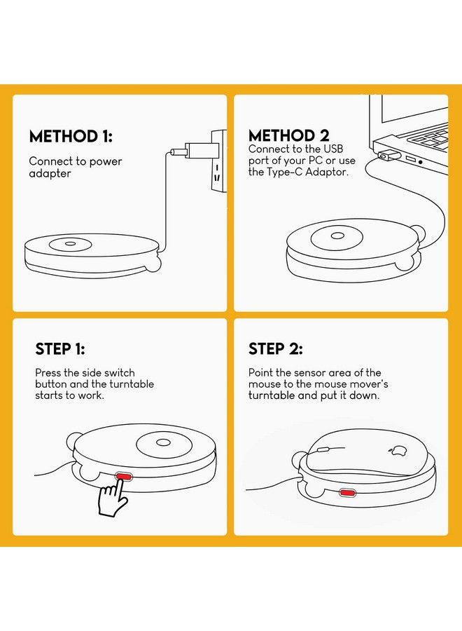 Mouse Jiggler Undetectable Mouse Mover Simulate Physical Automatically Mouse Movement With Typec Adapter Move Mouse Randomly Automatically Keeps Your Pc And Software Active Owl
