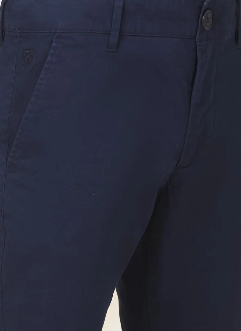 Being Human NAVY Men Slim Fit Mid-Rise Trousers for Men | Best Price UAE