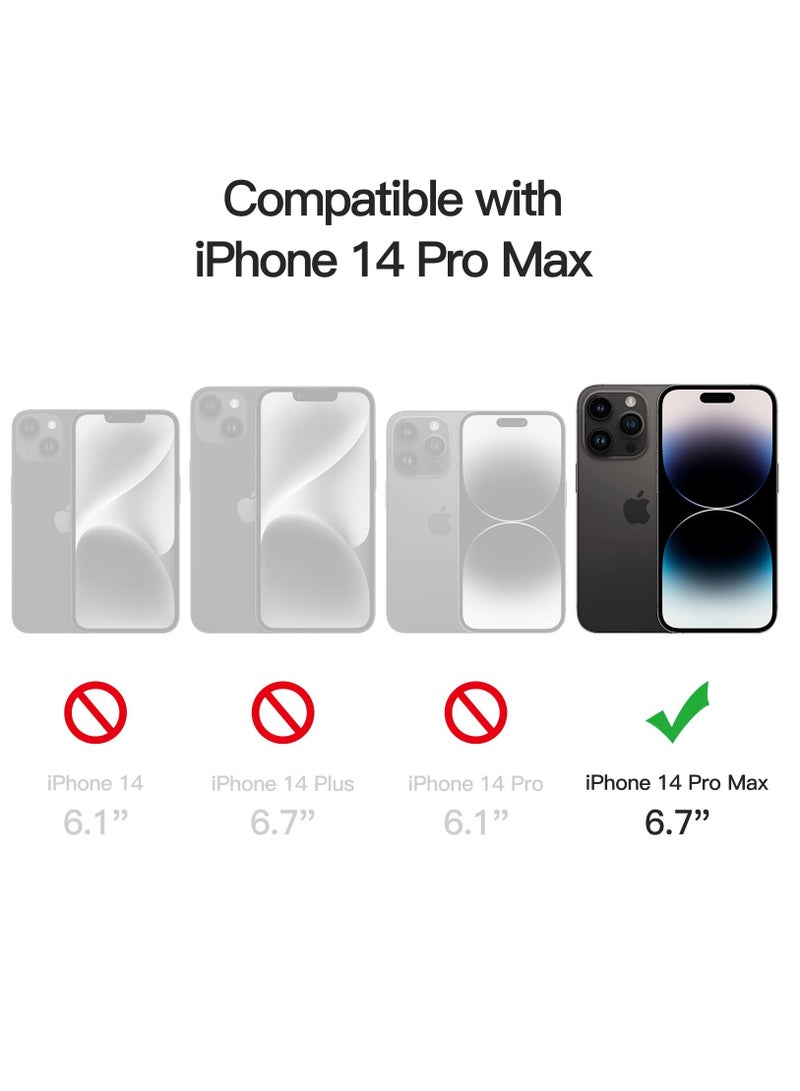 Houmt iPhone 14 Pro Max Case 6.7 Inch with 2Pack Screen Protector Soft Liquid Silicone Cover - Slim Fit Camera Protective Phone Case for Apple iPhone 14 Pro Max - Image 2