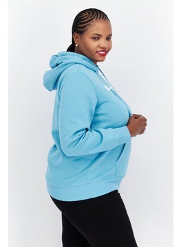 Champion Women Sportswear Fit Long Sleeve Outdoor Sweatshirts, Turquoise  - Image 2