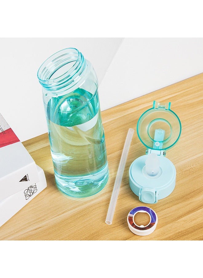 Generic Goodun Sports Air Water Bottle BPA Free, 650ml Starter up Set Drinking Bottles with Fruit Flavour Pod Scented For Flavouring 0 Sugar, 0 Calorie (Matte Blue)  - Image 3