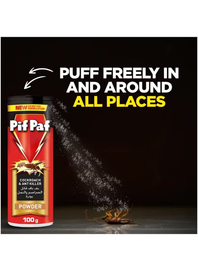 Pif Paf Cockroach And Ant Killer Kill And Protect Powder 100grams - Image 3