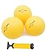 Aolowewin Spike Replacement Balls 3Pack with Pump Roundnet Game Extra Balls Mini Volleyball Water Pool Lawn Beach Ball Yard Pong Bucket Toss Game Ball - Image 3