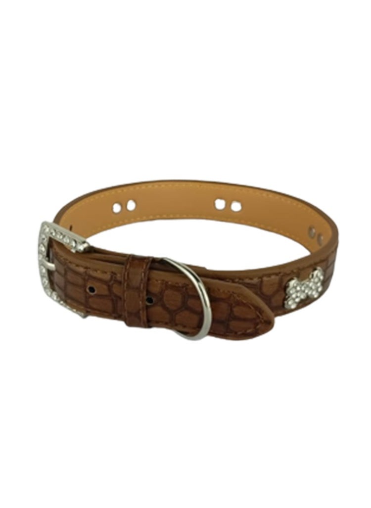 Naomi Naomi Leather Collar With Shiny Bones  - Image 2