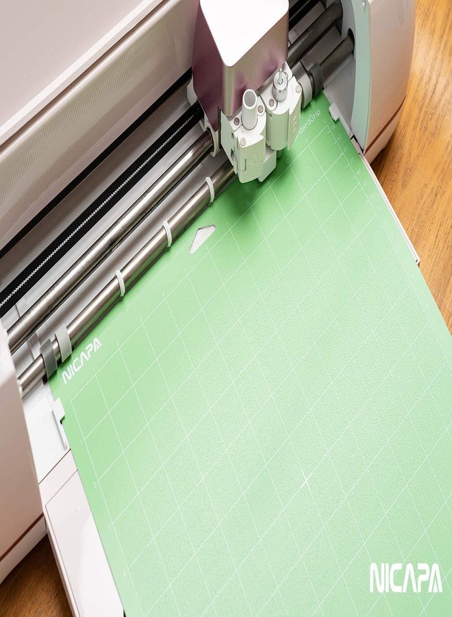 Nicapa Cutting Mat for Cricut Maker 3/Maker/Explore 3/Air 2/Air/One,6 Packs Adhesive&Sticky Non-Slip Flexible Square Gridded Cut Mats (12x12 inch3pack,12x24 inch,3pack) Replacement Mats Vinyl Craft - Image 2