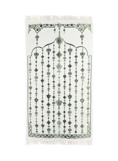 MANASEK Prayer Mat from the Eylul collection with a bag from the local brand Manasek | Original Saudi products | Made of polyester, cotton, and soft chenille fabric, comfortable and practical - 70 x 120 cm  - Image 1