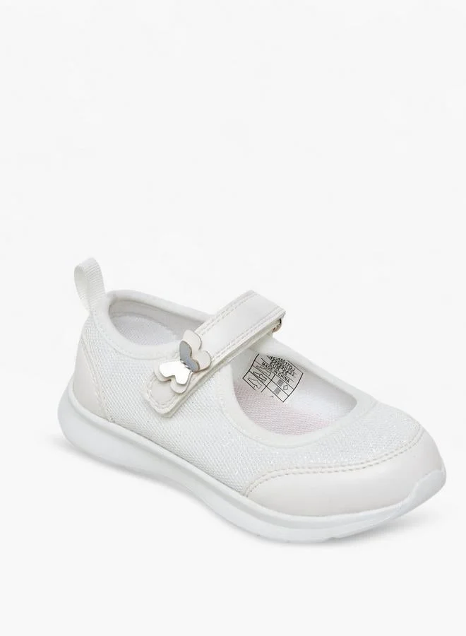 جونيورز حذاء ماري جين بناتي بشريط لاصق