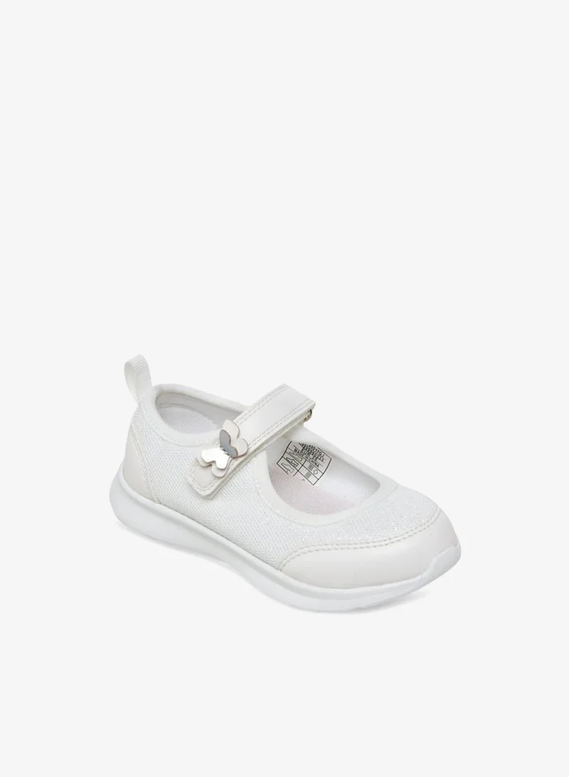 جونيورز حذاء ماري جين بناتي بشريط لاصق