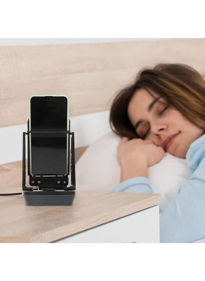 إيروريكس - جهاز هزاز لقياس الخطوات بالهاتف المحمول أوتوماتيكيًا من Catchmon Swing مع محمل توقف وملحق لزيادة الخطوات للرجال والنساء، مصنوع من البلاستيك المتين مع شاحن مثالي لتنظيف الخطوات - Image 1