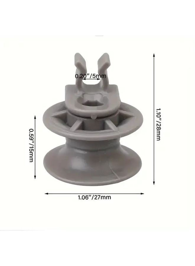 Grey 8 Pack Dishwasher Shelf Wheel with Roller for LG Replacement Parts - Image 2