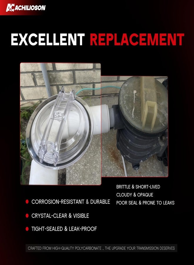 مصفاة لولبية وغطاء حلقي لمضخة حمام السباحة Achilioson SPX3100D، متوافق مع مضخات Hayward Super Pump SP3000 وSP3000X، طرازات C250CF وC500CF وC1100CF وC1800CF - Image 5