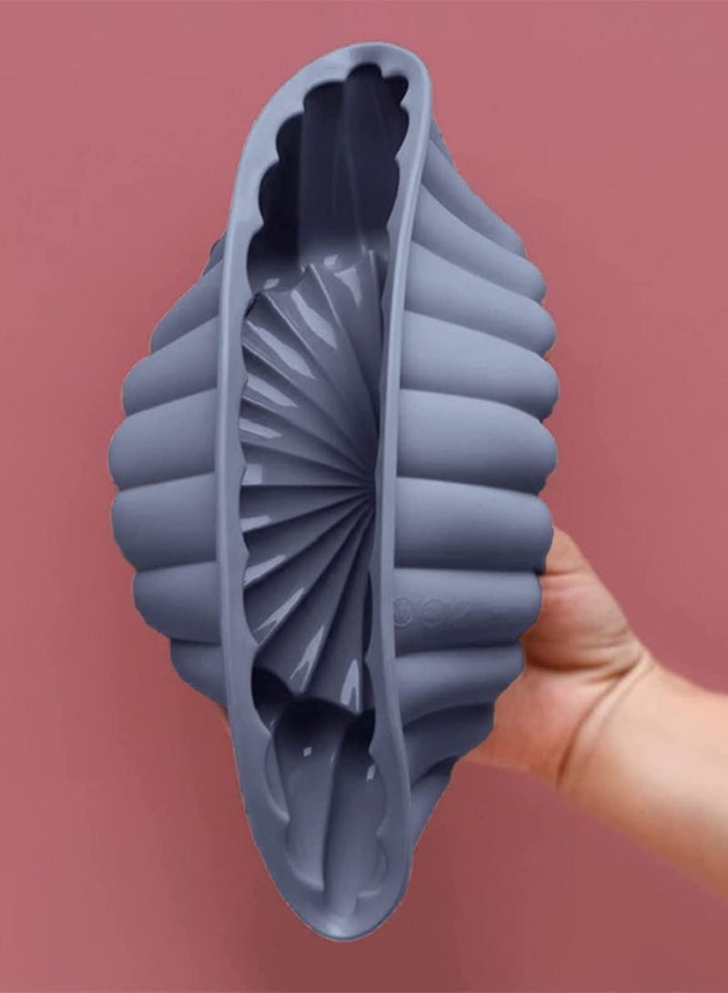 Excefore Charlotte Cake Pan Silicone, 18cm Nonstick Round Molds for Cheesecake Gray - Image 3