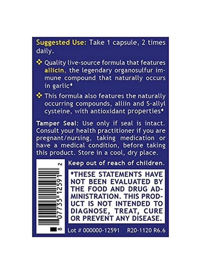 QUANTUM NUTRITION LABS Labs Quantum Garlic Complex - Garlic Allicin Supplements, Garlic Pills, Allicin Extract, Garlic Extract, Organic Garlic Capsules, Immune Support - 60 Vegetarian Capsules  - Image 4