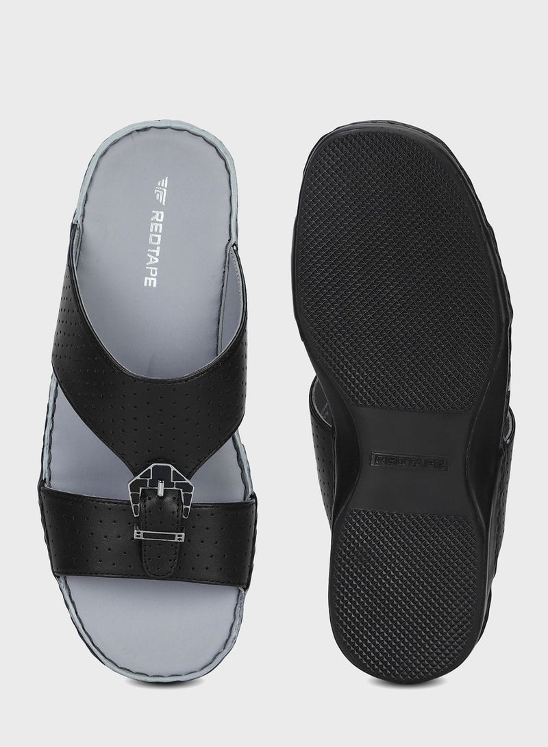 Red Tape T-Bar Flat Sandals - Image 5