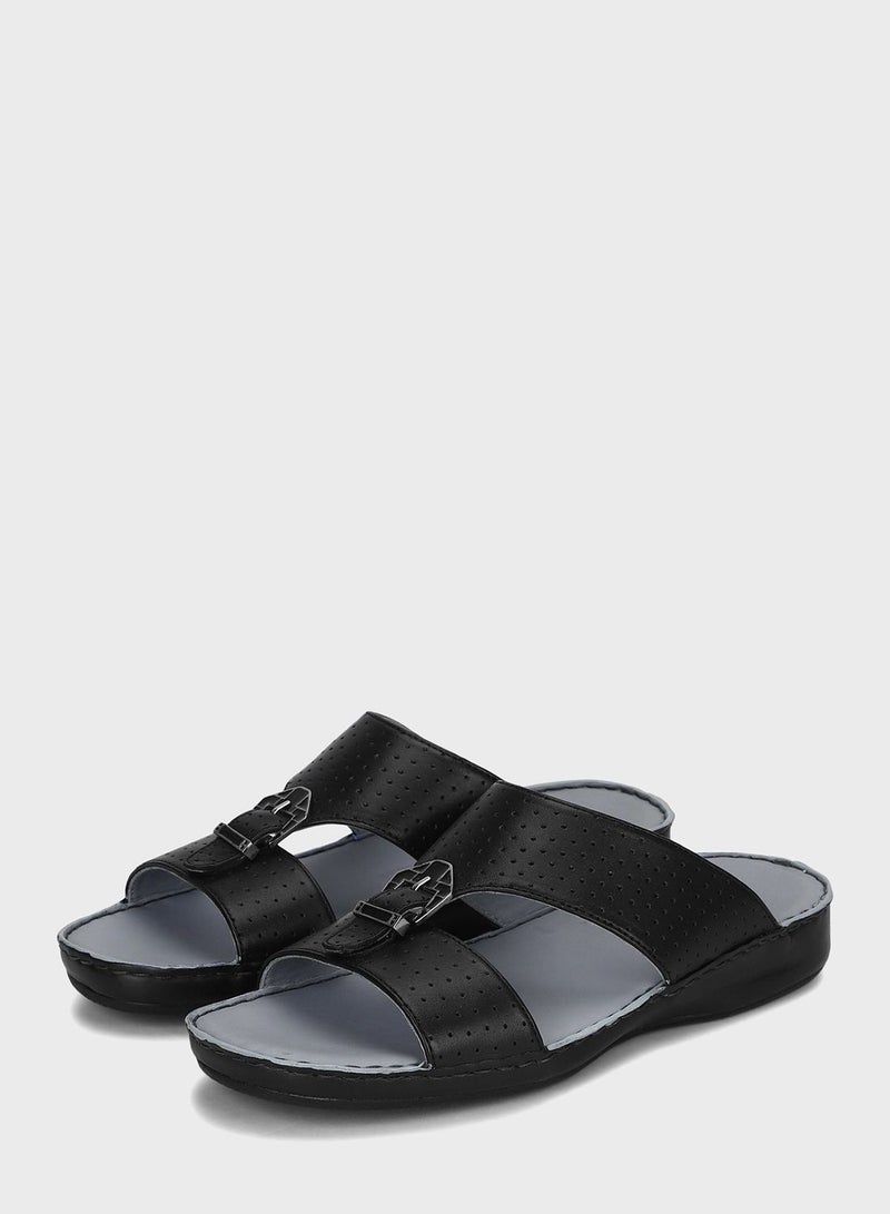 Red Tape T-Bar Flat Sandals - Image 4