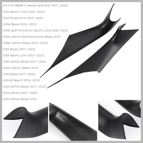 CHUANGHUI 4PCS Car Door Handle Cover Interior Door Pull Handles Protective Decorate Covers Fit for BMW 5 Series G30 G31 2017-2022 520i 520d 525d 530e 530i 540d 540i 550i (Black) - Image 5