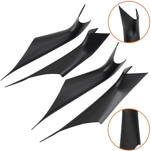 CHUANGHUI 4PCS Car Door Handle Cover Interior Door Pull Handles Protective Decorate Covers Fit for BMW 5 Series G30 G31 2017-2022 520i 520d 525d 530e 530i 540d 540i 550i (Black) - Image 4