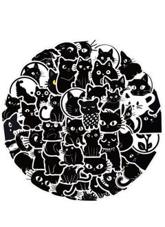 50 cartoon waterproof stickers，black cat emoji graffiti stickers, decorate guitar, laptop, suitcase DIY waterproof stickers - pzsku/Z46B22C5C1ADE76D34228Z/45/_/1732946573/ed8200b6-6835-4b6b-9a6a-c846233a43c0