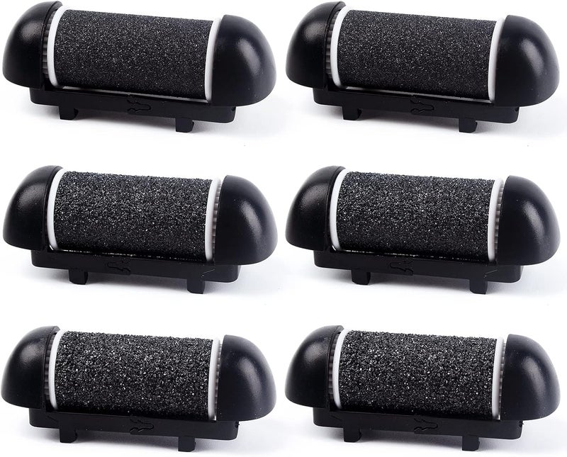 6 PCS Replacement Roller Head for Electric Callus Remover for Feet Pedicure Kit Refill Rollers Extra Coarse Regular Coarse Fine Coarse