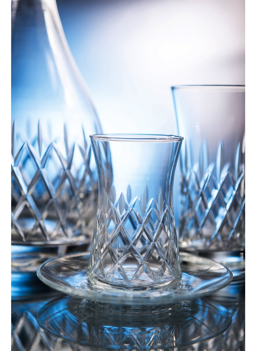 Royal Home - Roya Home Delux Plain 12 Piece Tea Glass Set for 6 People - Image 1
