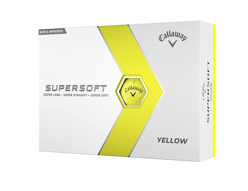 Callaway كرات جولف سوبر سوفت (نسخة 2023، صفراء) - Image 1