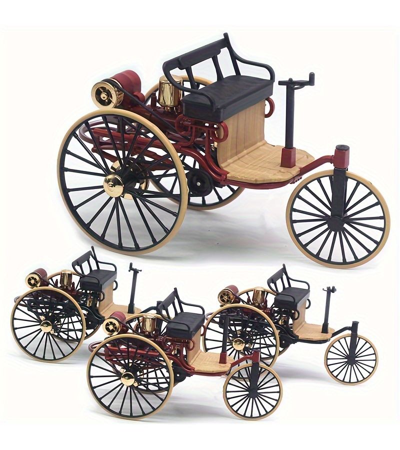 Black Simulation Retro Classic Car Alloy Model Ornament - Image 1
