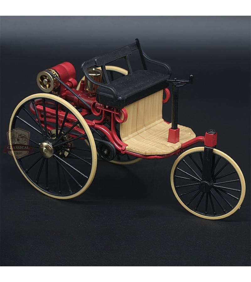 Black Simulation Retro Classic Car Alloy Model Ornament - Image 2