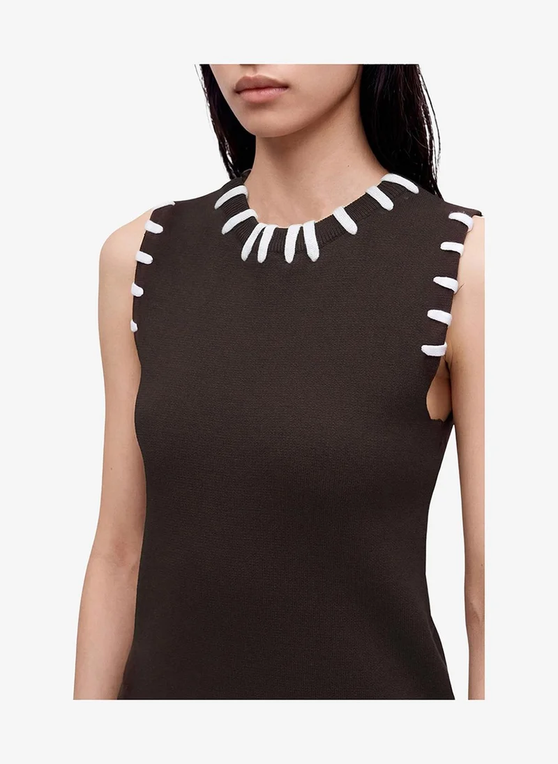 فيرو مودا Women's VMLEA Sleeveless Knitted Top