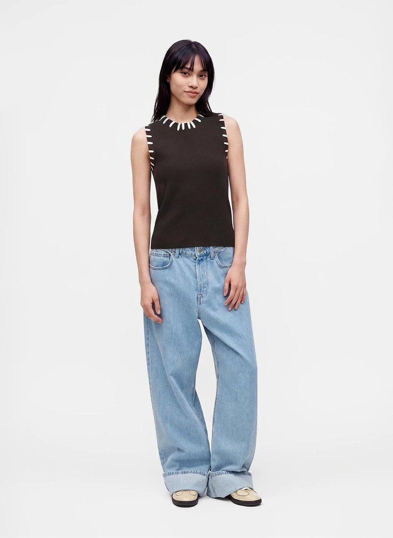 VERO MODA Women's VMLEA Sleeveless Knitted Top - Image 3