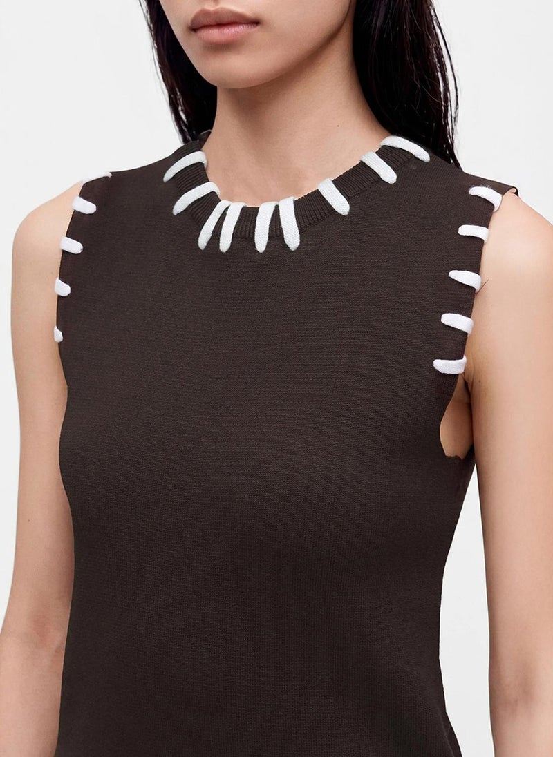VERO MODA Women's VMLEA Sleeveless Knitted Top - Image 2