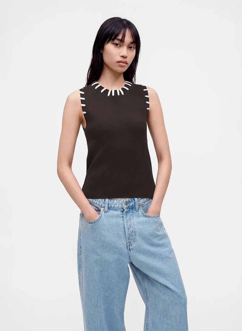 فيرو مودا Women's VMLEA Sleeveless Knitted Top